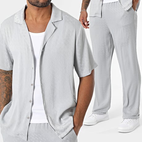 Classic Series - Shirt en broek met korte mouwen 122 Lichtgrijs