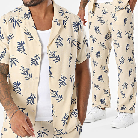 Classic Series - Shirt en broek met korte mouwen 135 Beige