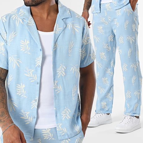 Classic Series - Shirt en broek met korte mouwen 135 Lichtblauw