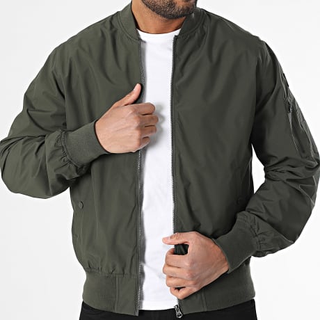 Schott NYC - Amston Bomber Jacket Khaki Groen