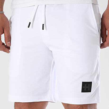 Helvetica - Short Jogging Foster Blanc Réflechissant