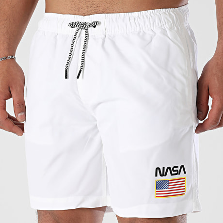 NASA - Short De Baño USA Blanco