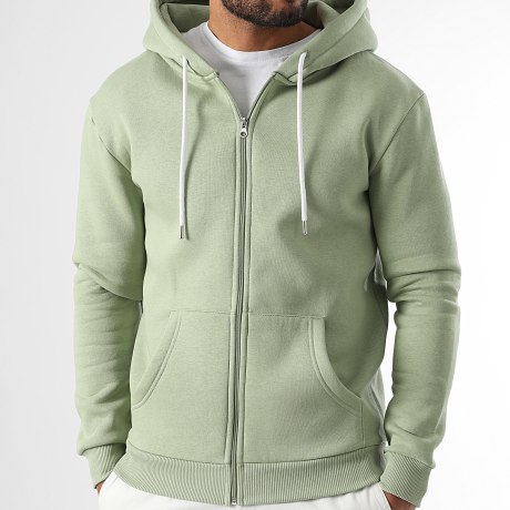 LBO - Sweater met capuchon en ritssluiting 3832 Lichtgroen