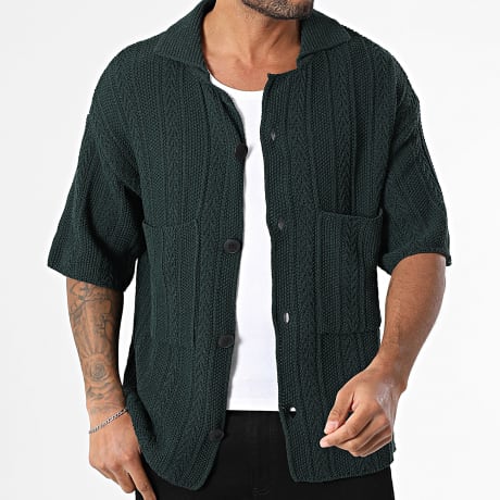 Fins de Séries - Camisa de Mangas Cortas Tejido 08 Verde Oscuro