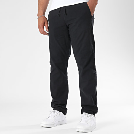 JJ Rebel - Pantalón Relaxed Fit Efecto Lino Kenni Summer Negro
