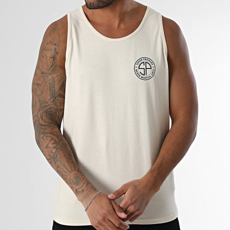 Super Prodige - Small SP Tanktop Beige Schwarz
