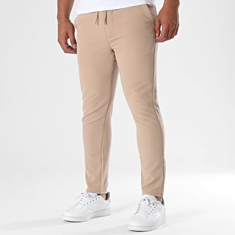 Fins de Séries - Pantalón Uni Slim Fit 015 Beige