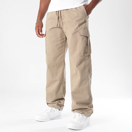 Classic Series - 3775 Pantaloni Cargo rilassati e stretti alla caviglia Beige