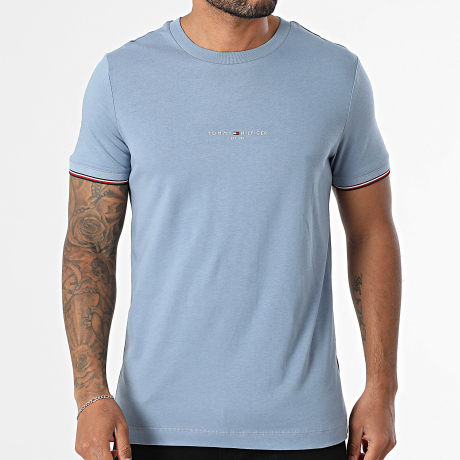 Tommy Hilfiger - Tee Shirt Logo 2584 Bleu Clair
