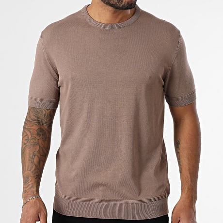 Mackten - Camisola em malha castanha clara 566