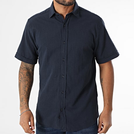 Fins de Séries - Camisa de Manga Corta Corte Regular 853 Azul Marino