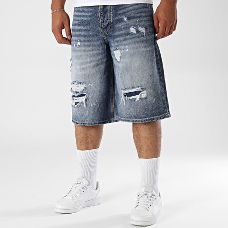 Uniplay - Baggy Fit Jean Short 972 Blue Denim