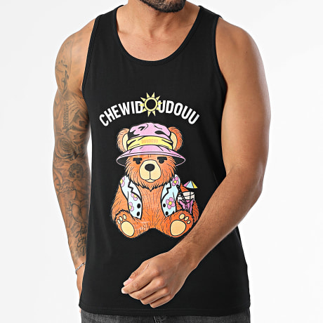 Chewidoudouu - T-shirt de cocktail preta