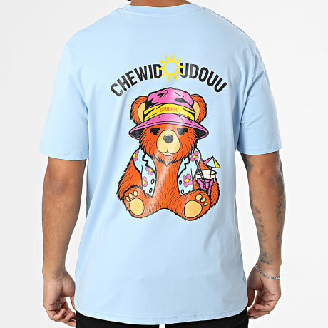 Chewidoudouu - Camisola de cocktail azul-celeste de tamanho grande