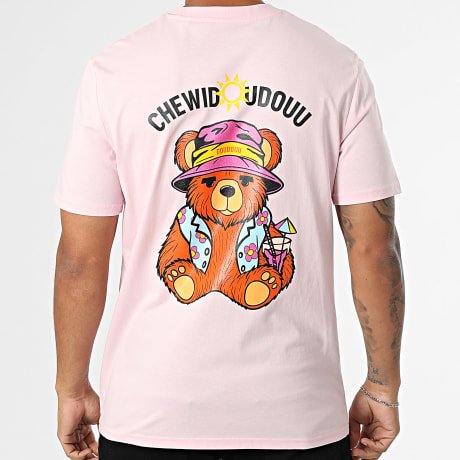 Chewidoudouu - Camisola de cocktail cor-de-rosa de tamanho grande