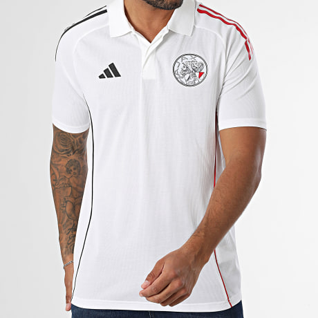 Adidas Performance - Polo de manga corta AJAX JP1762 Beige claro