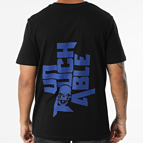 Mac Tyer Untouchable - Tee Shirt Oversize Large Logo Back Noir Bleu Roi