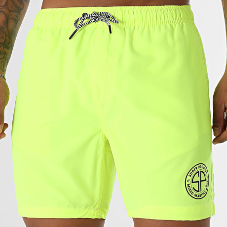 Super Prodige - Small SP Badeshorts Fluo Gelb Schwarz