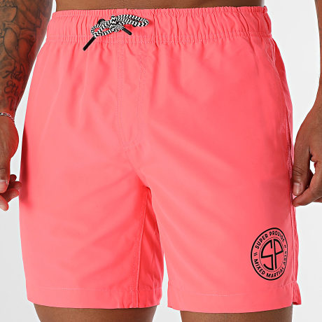 Super Prodige - Small SP Badeshorts Fluo Pink Schwarz