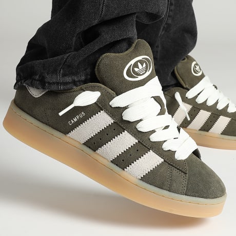 Adidas Originals - Baskets Campus 00s JQ8355 Medio Caqui Oscuro Off Blanco Goma 3