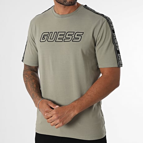 Guess - Tee Shirt A Bandes Z4GI18-J1314 Vert Kaki