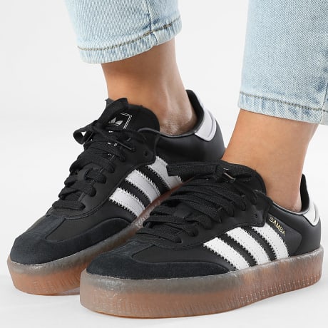 Adidas Originals - Baskets Femme Sambae JI1350 Core Black Footwear White Gold Metallic