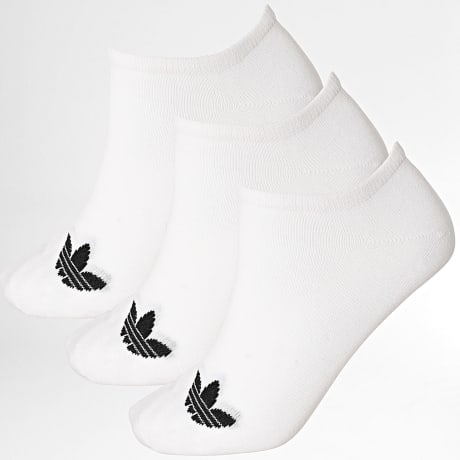 Adidas Originals - Lote de 3 pares de calcetines con forro JV7398 Blanco