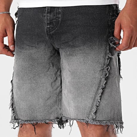 Uniplay - 24G Black Gray Gradient Jean Shorts