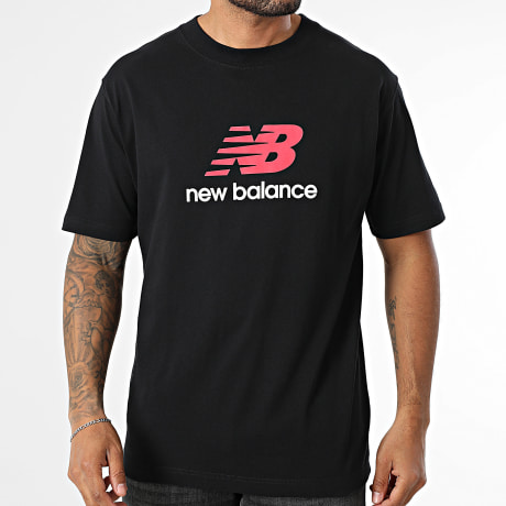 New Balance - Tee Shirt Relaxed Fit Athletics Logo MT51500 Noir