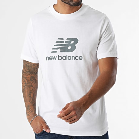 New Balance - Tee Shirt MT41502 Blanc