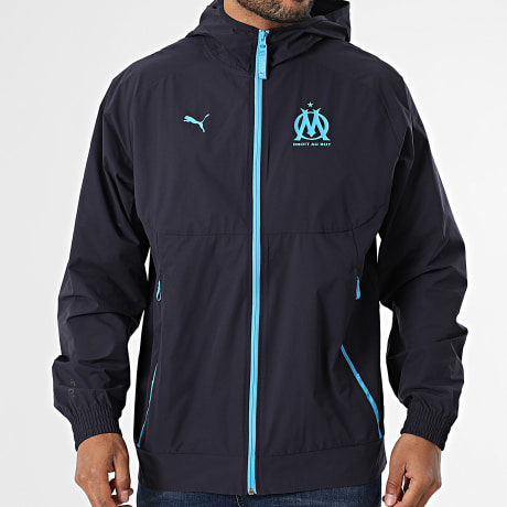 Puma - OM Pumatech Woven Hooded Zip Jacket 781568 marineblauw