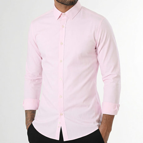 LBO - Chemise Manches Longues Poplin 0008 Rose