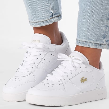 Lacoste - Court Ace 225 Wit Goud Damesschoenen