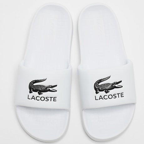 Lacoste - Zapatillas Serve Slide 1.0 Logo Blanco