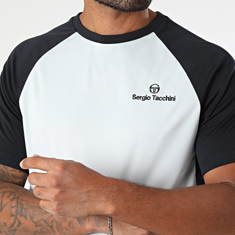 Sergio Tacchini - Tee Shirt Nilo 41187 Noir Bleu Clair