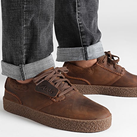 Clarks - Streethill Lace Beewax Leather Shoes