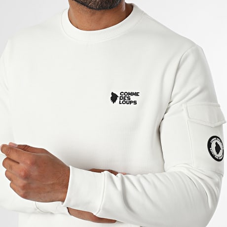 Comme Des Loups - Hoodie Crewneck Brooklyn Wit
