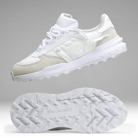 Lacoste - Zapatillas Elite Active Evo 225 Blanco Gris Claro