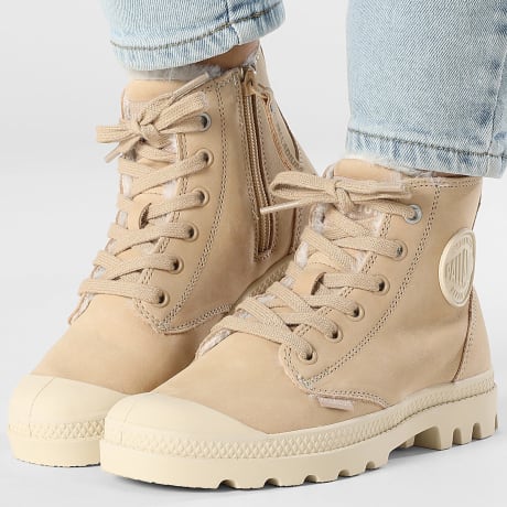 Palladium - Botas Mujer Pampa Hi Zip 95982 Warm Sand