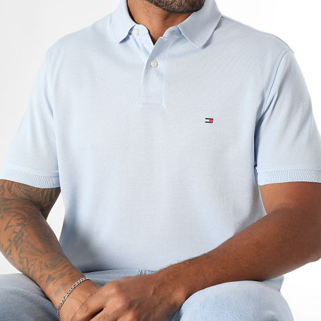 Tommy Hilfiger - Polo Manches Courtes 1985 7770 Bleu Clair