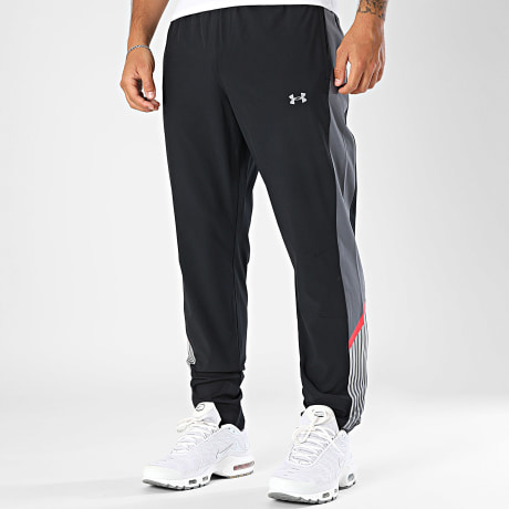 Under Armour - Pantalon Jogging A Bandes UA Velociti Storm 6005899 Noir Gris Anthracite Argenté