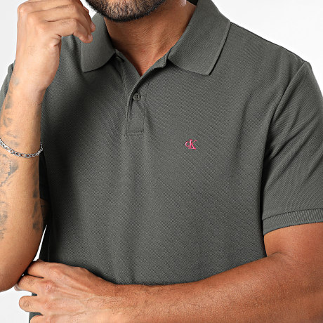 Calvin Klein - Polo Manches Courtes M269 Gris Anthracite