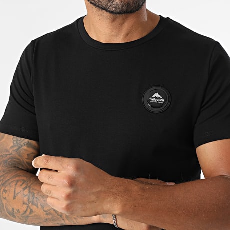 Helvetica - T-shirt Ajaccio Zwart