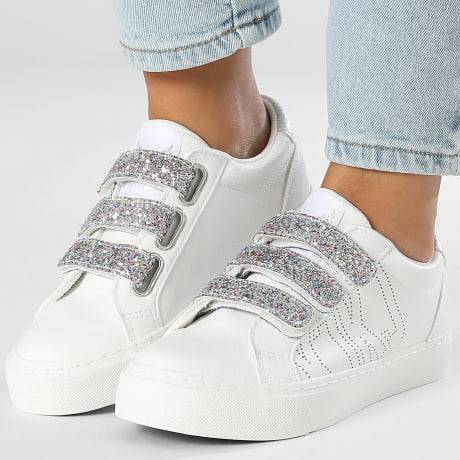 Classic Series - Typpyk Damesschoenen C400317 Wit Zilver