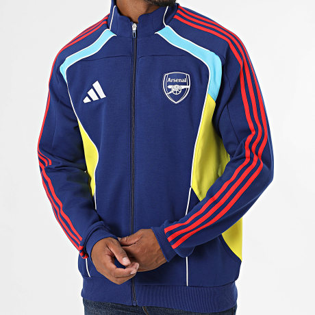 Adidas Performance - Chaqueta con cremallera a rayas Arsenal JM9400 Azul real