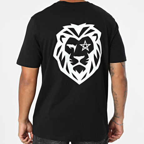 Super Prodige - Oversize T-Shirt Large Lion Schwarz Weiß