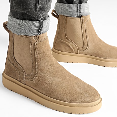 Clarks - Boots Polden Easy Dark Sand Suede