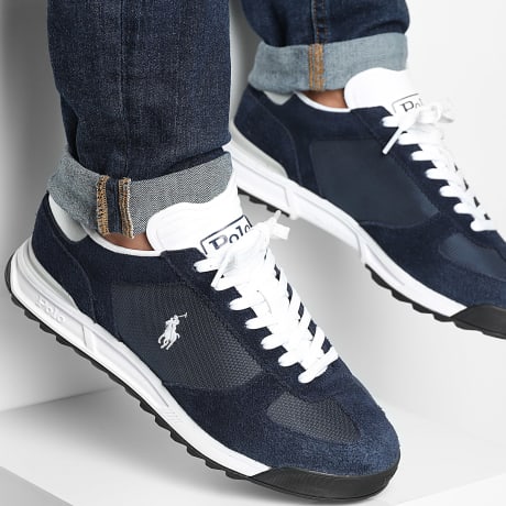 Polo Ralph Lauren - Baskets Varick Navy White Silver