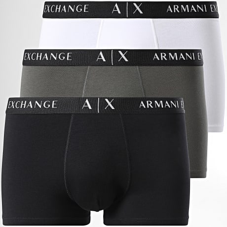 Armani Exchange - Set Of 3 Boxers XM000871-AF13682 Black Grey White