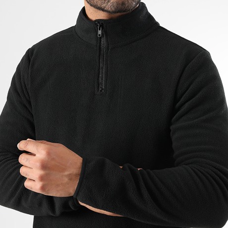 LBO - Fleece Sweatshirt met rits 0003 Zwart